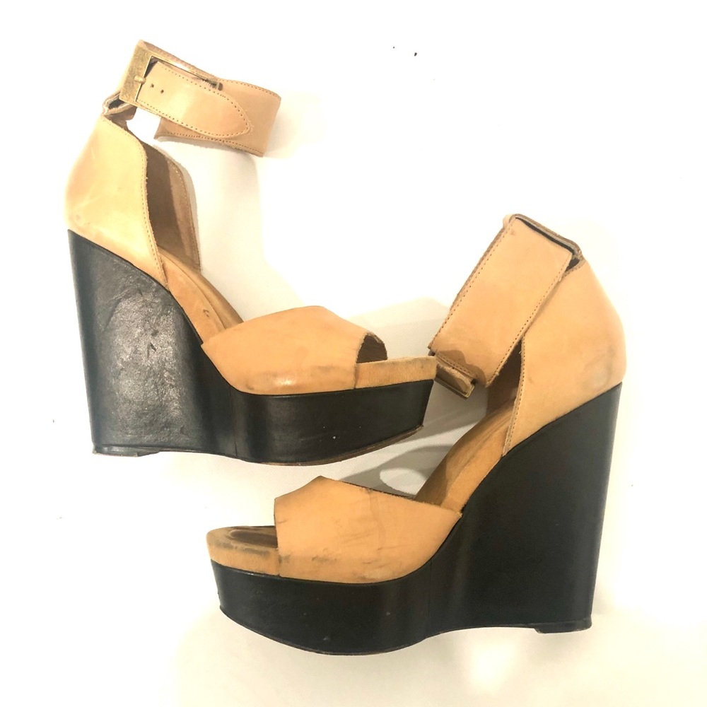 ALDO Nude Wedge Sandal Size 37